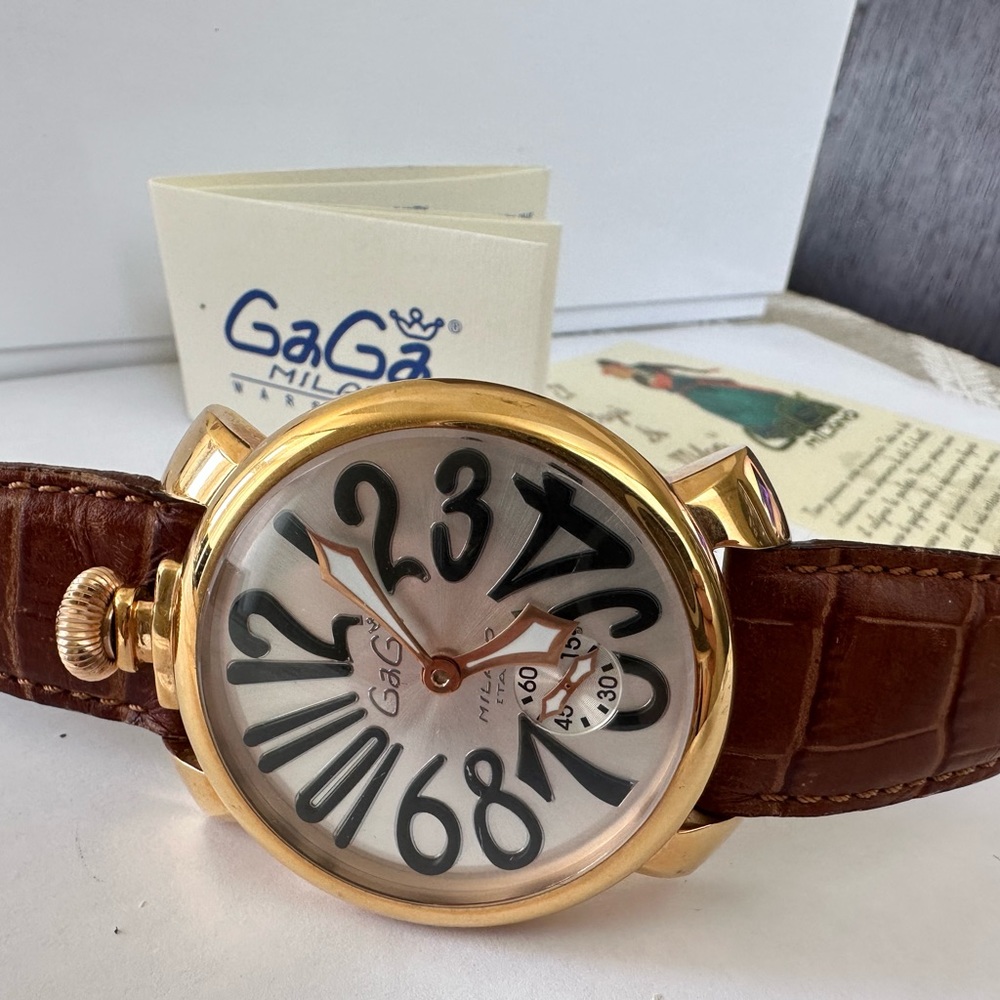 GaGa Milano Manuale48 Rose Gold Plated 5011 Watch